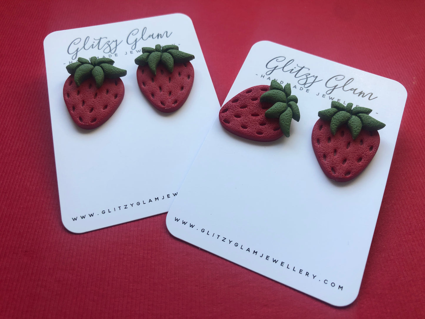 Summer Strawberry Studs